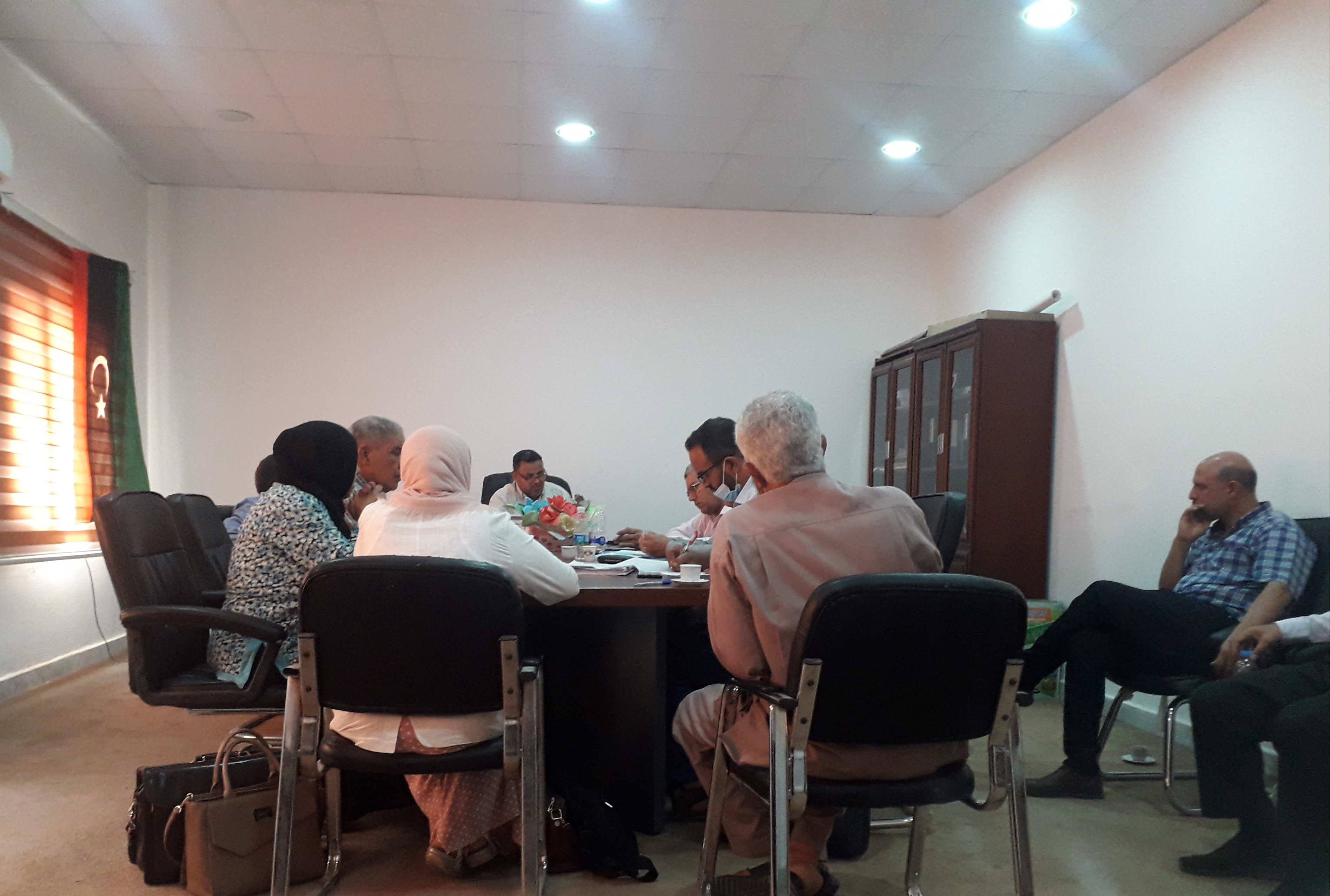 اجتماع مجلس كلية التربية ناصر بجامعة الزاوية (السابع 2020-2021).